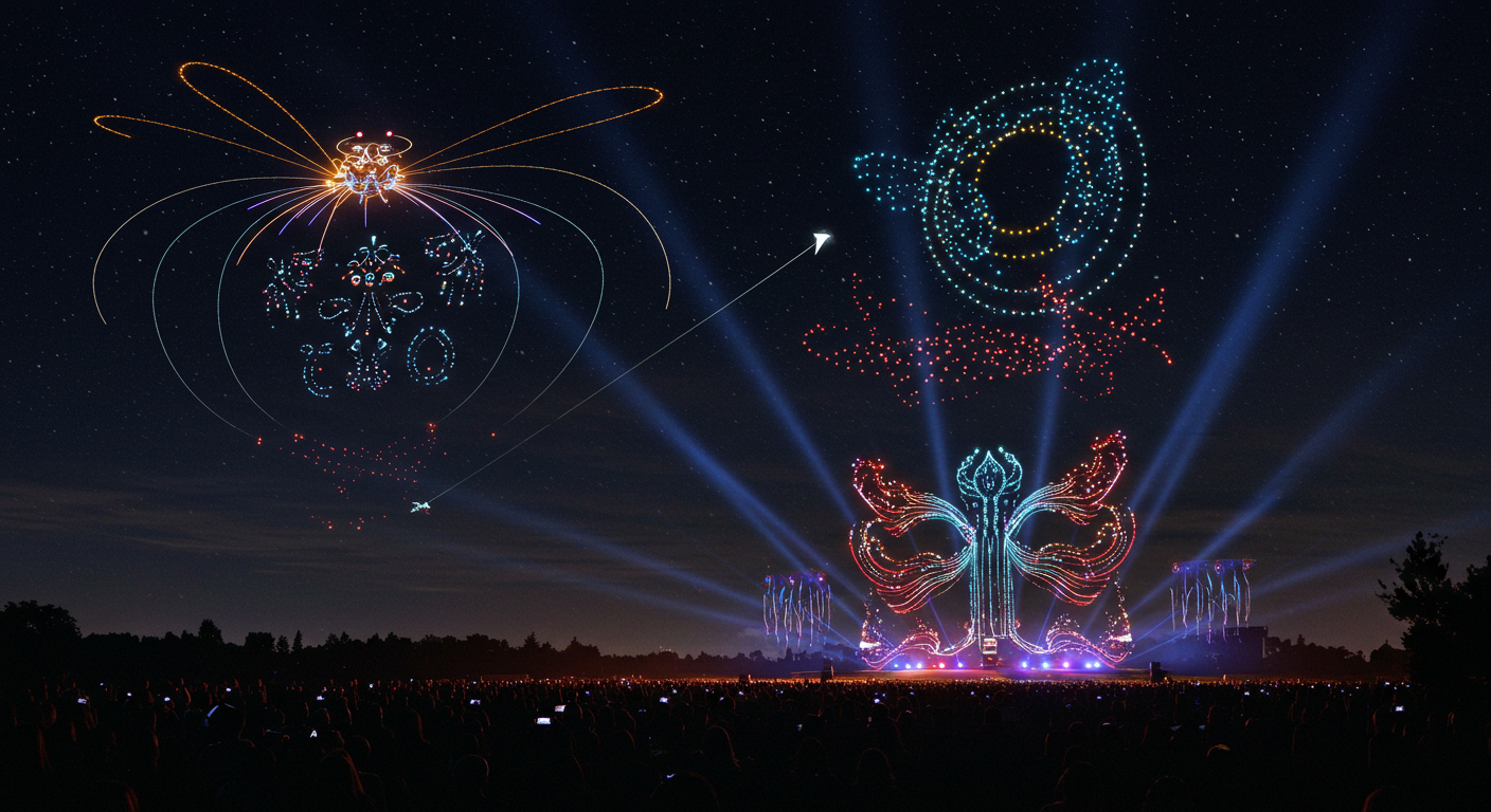 How are Drone Show Designed? A Complete Behind-the-Scenes Guide